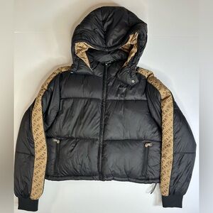 GUESS Black Puffer Jacket Size L